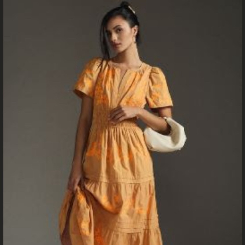 Anthropologie THE SOMERSET MAXI DRESS: EMBROIDERED EDITION